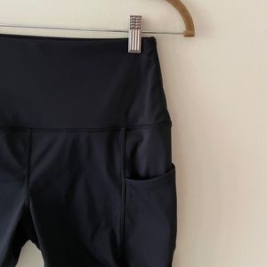 Black Biker Shorts with Pockets